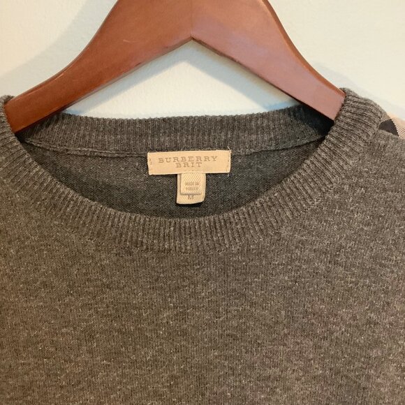 ✨ Burberry Brit Women’s Top – Size M – Gray w/ Shoulder Details – Soft + Chic - Picture 13 of 13